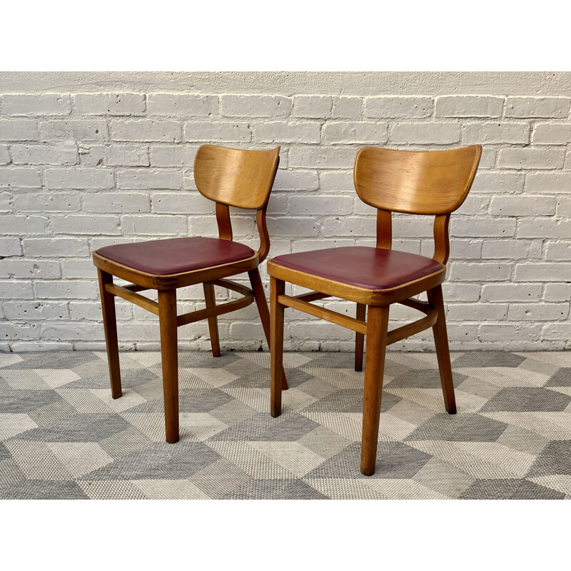 Vintage Pair of Kitchen Dining Chairs