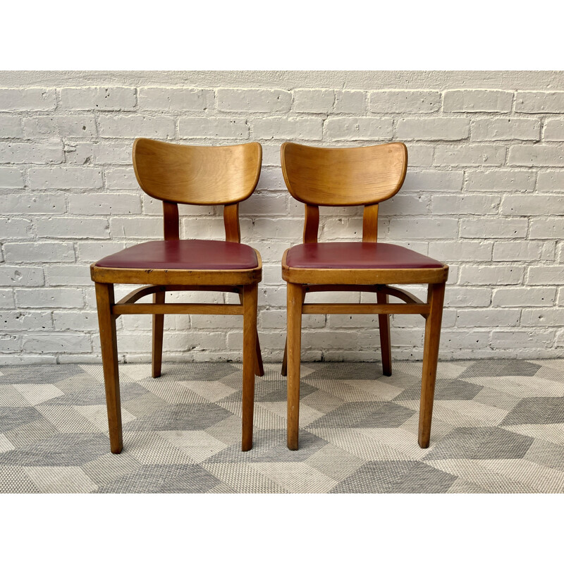 Vintage Pair of Kitchen Dining Chairs