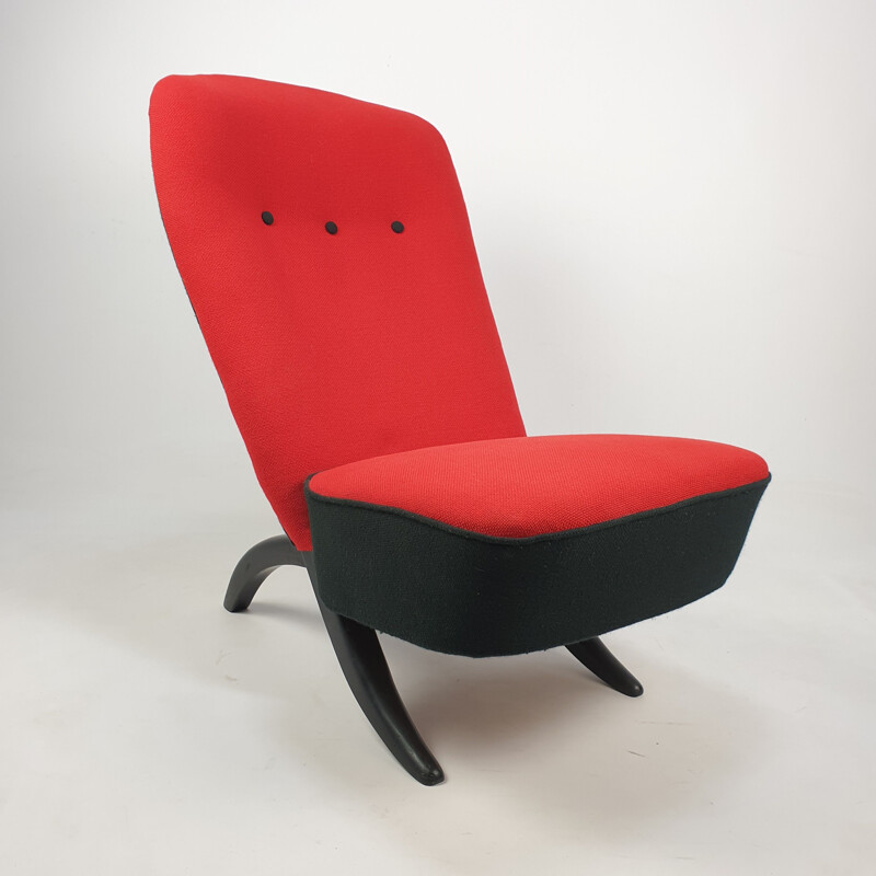 Vintage Congo moderne fauteuil van Theo Ruth voor Artifort 1950