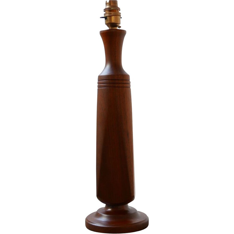 Vintage teak table lamp Denmark 1960s