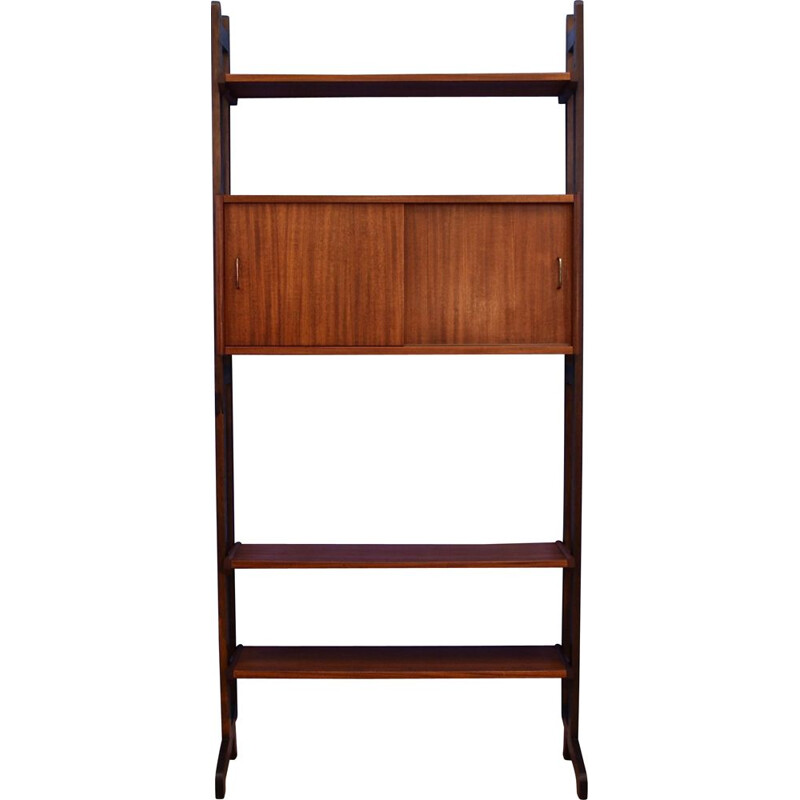 Vintage wall unit in teak by Simpla Lux Dutch 1960s