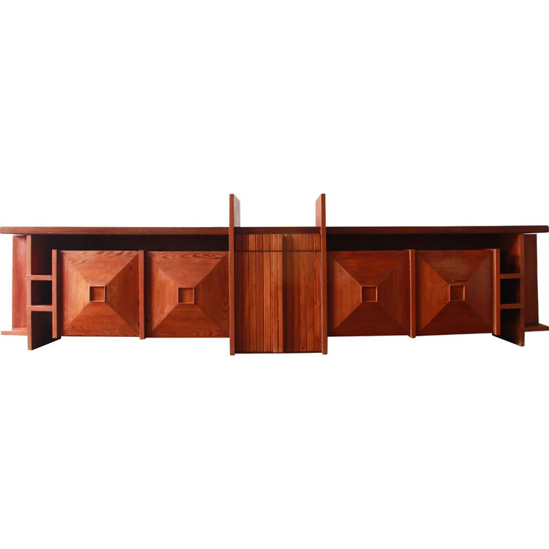 Vintage Rosewood Sideboard by CMG Italy 1970s