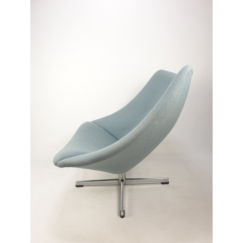 Vintage Oyster Chair with Cross Base by Pierre Paulin for Artifort 1965s