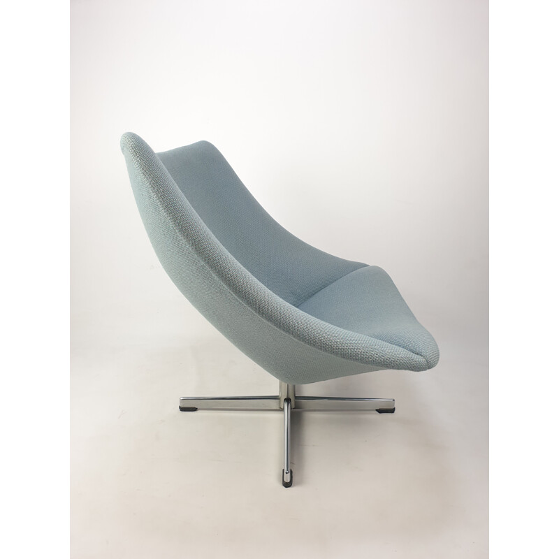 Oyster Vintage-Stuhl mit Kreuzfuß von Pierre Paulin für Artifort 1965