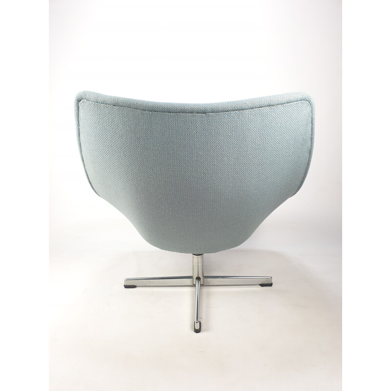 Oyster Vintage-Stuhl mit Kreuzfuß von Pierre Paulin für Artifort 1965