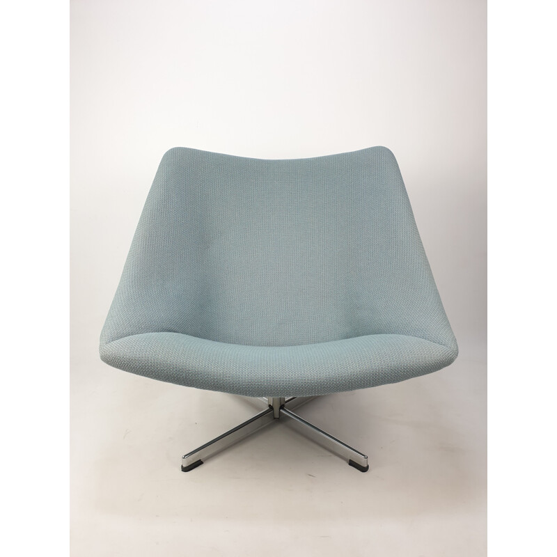Vintage Oyster Chair with Cross Base by Pierre Paulin for Artifort 1965s