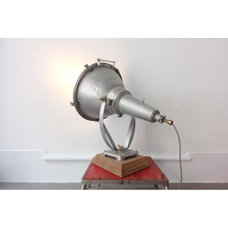 Vintage Mazda Industrial Exterior Focus Lamp Paris 1930s