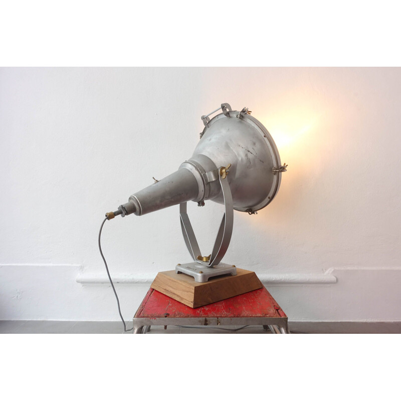 Vintage Mazda Industrial Exterior Focus Lamp Paris 1930s