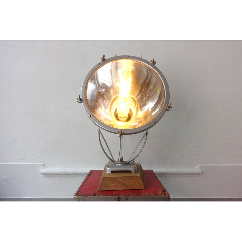 Vintage Mazda Industrial Exterior Focus Lamp Paris 1930s