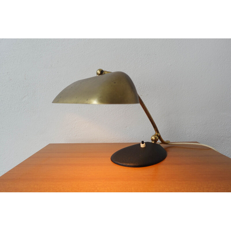 Vintage Desk or Piano Brass Lamp 1950s