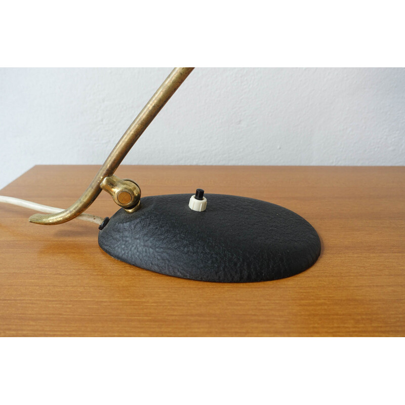 Lampe de bureau vintage en laiton 1950