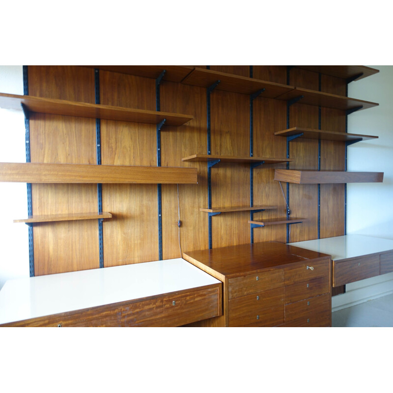 Large vintage Modular Wall Unit by Sparrings Sweden 1960s