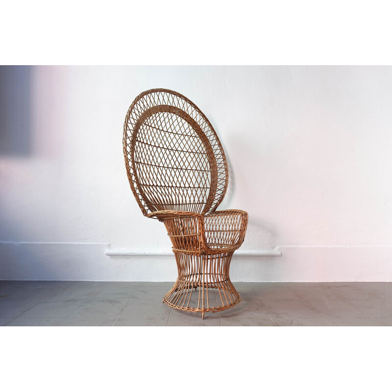 Vintage chair Emanuelle Peacock 1970s