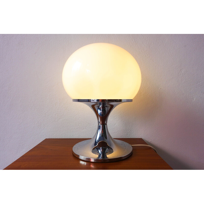 Lampe de table vintage champignon de Luigi Massoni pour Harvey Guzzini 1970