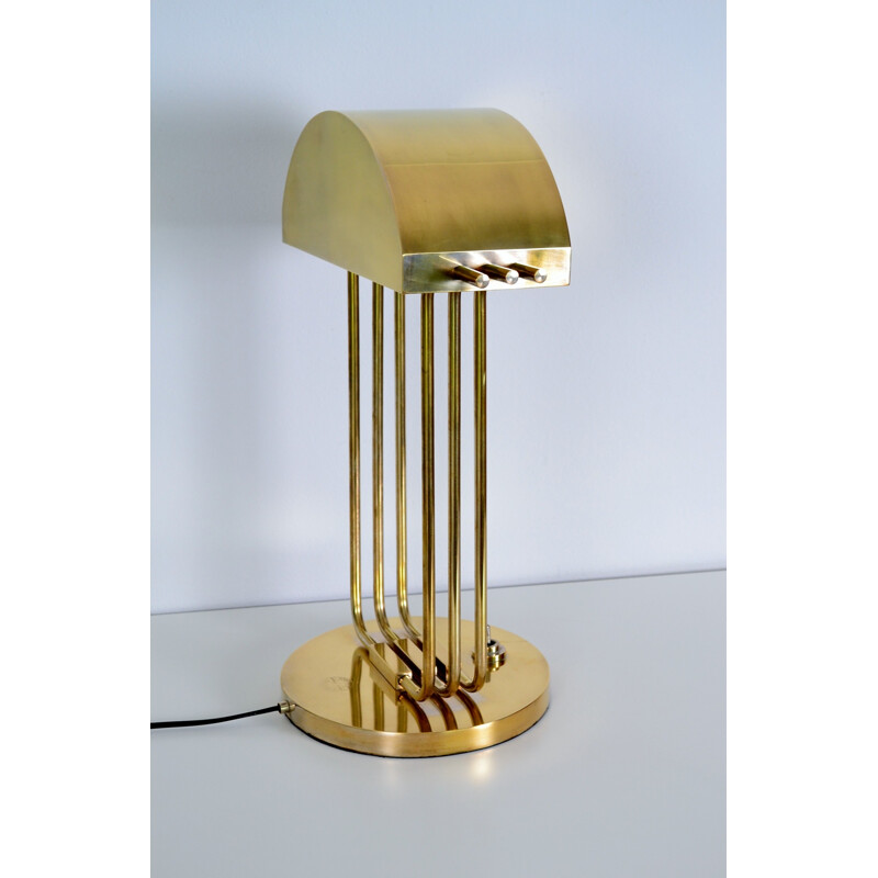 Bauhaus desk lamp in nickel, Marcel BREUER - 1930s