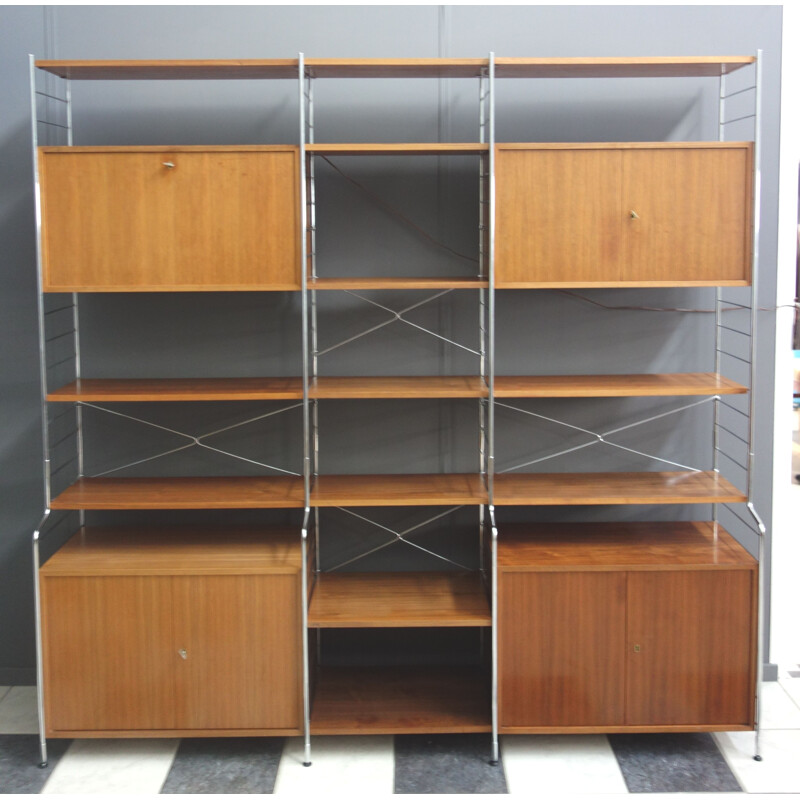 Independent vintage wall bookcase 1960