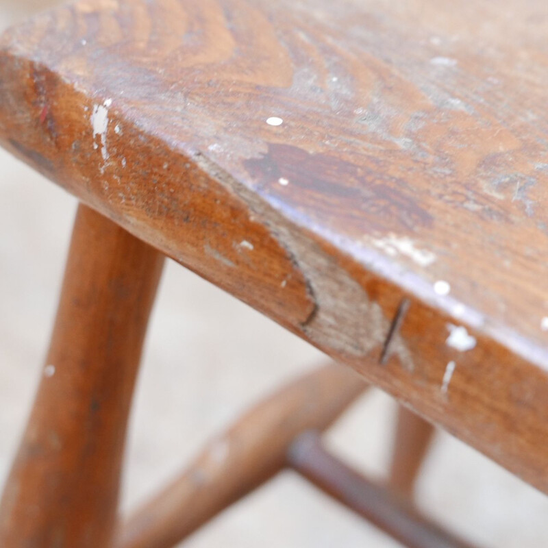 Vintage wooden stool 1950