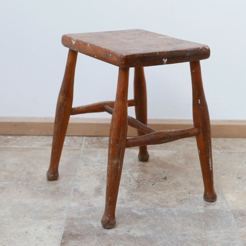 Vintage wooden stool 1950