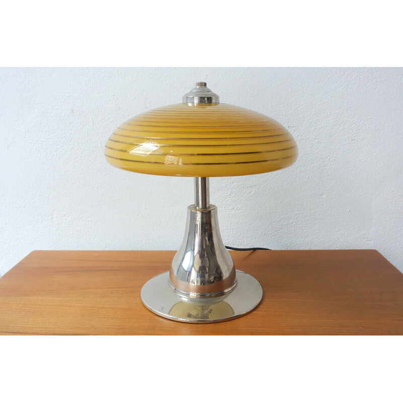 Lampe de table vintage, Art Déco, Portugal 1930
