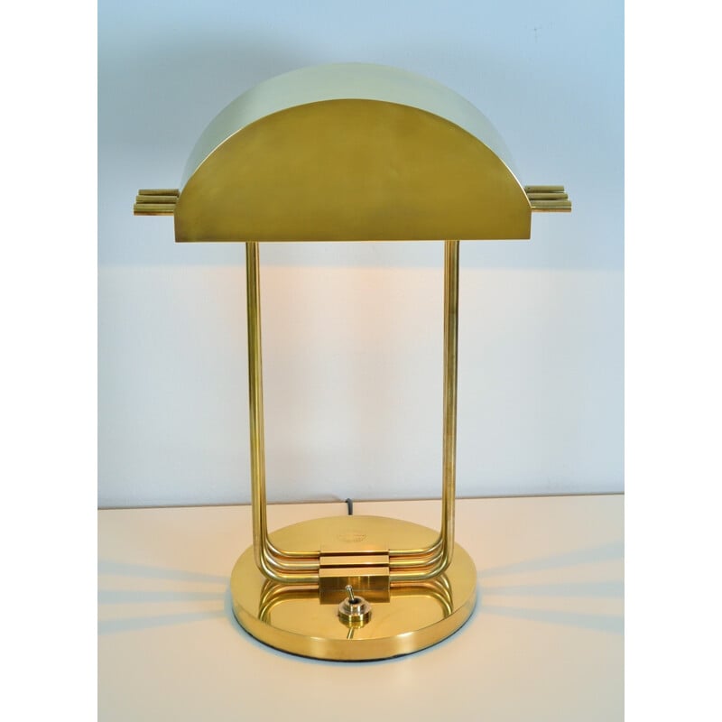 Lampe de bureau Bauhaus en nickel, Marcel BREUER - 1930