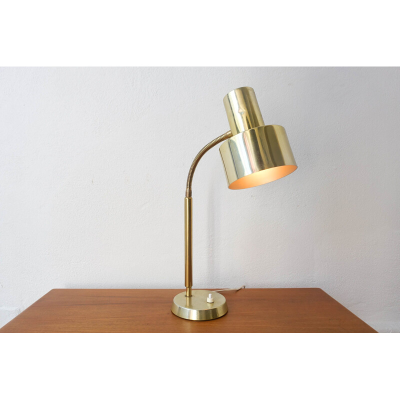 Pair of vintage brass table lamps by Boréns 1960