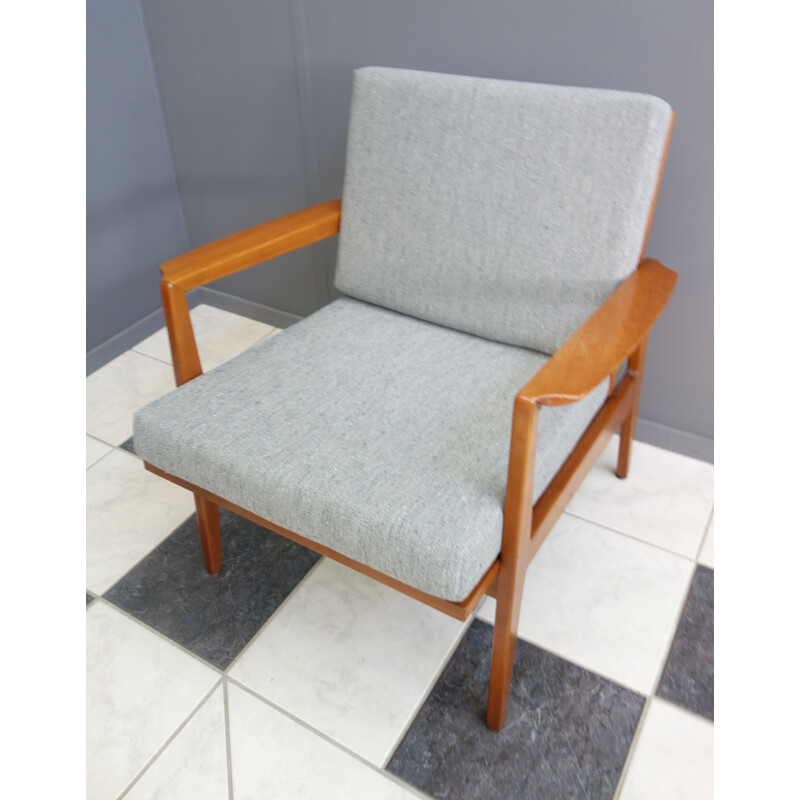 Vintage grey armchair 1960