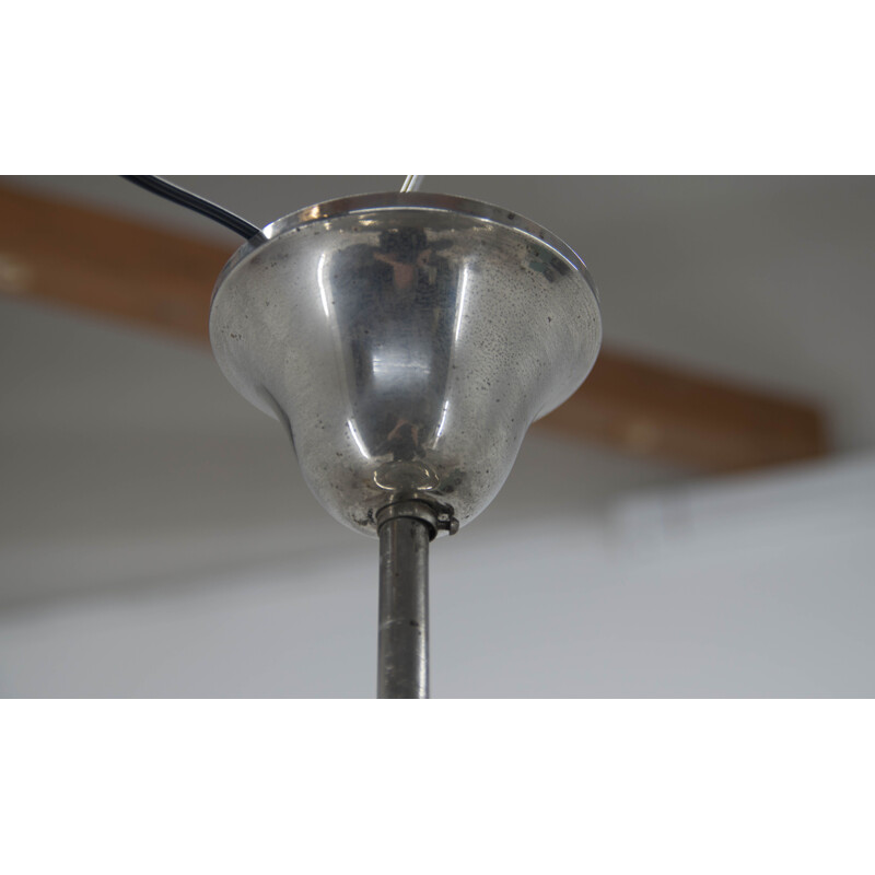 Vintage chrome pendant lamp, Bauhaus, by Franta Anyz 1940