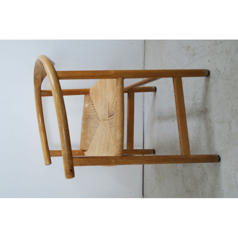 Set of 4 vintage chairs in oak by Hans Wegner