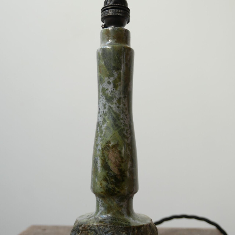 Lampe de table vintage en pierre de Cornouailles sculptée à la main, Angleterre