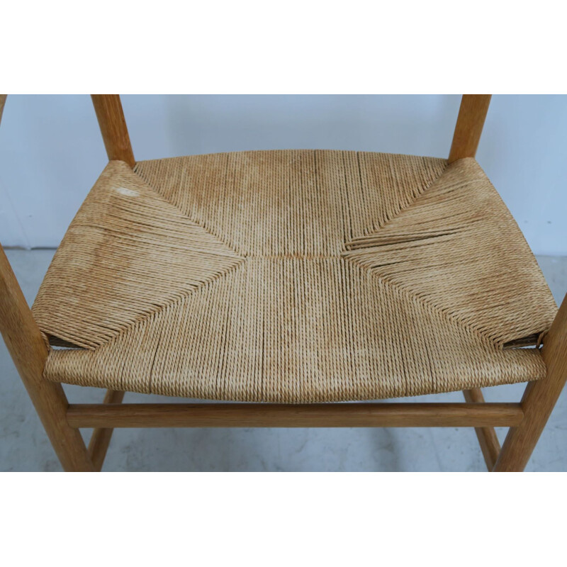 Set of 4 vintage chairs in oak by Hans Wegner