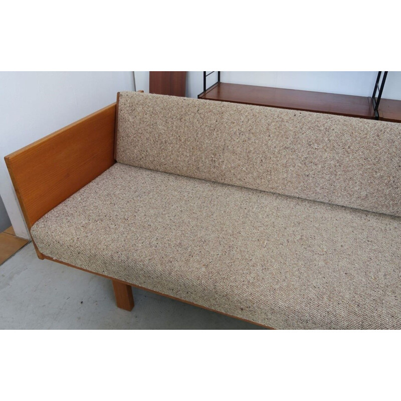 Vintage teak sofa bed by Hans Wegner