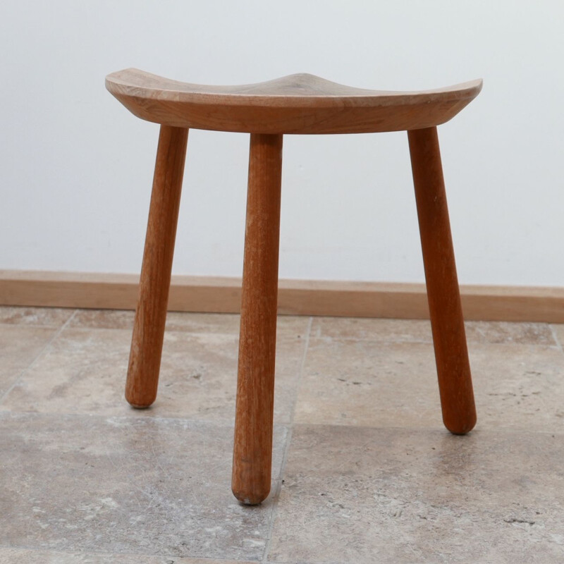 Vintage teak stool Denmark 1980