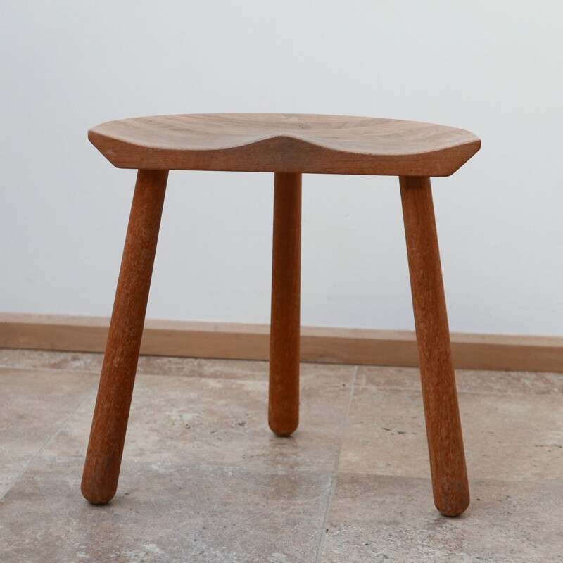 Vintage teak stool Denmark 1980