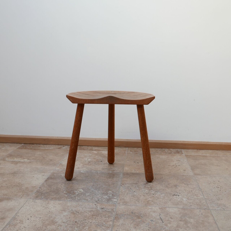 Vintage teak stool Denmark 1980