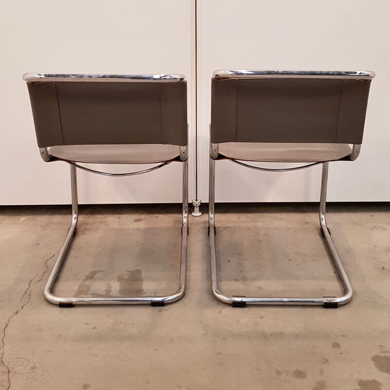 Pair of vintage leather chairs