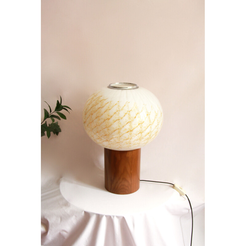 Lampe vintage Ambrosio Space Age Murano Italie 1970