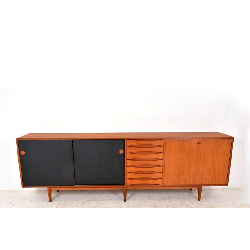 Vintage teak sideboard by Arne Vodder by Sibast Denmark 1950