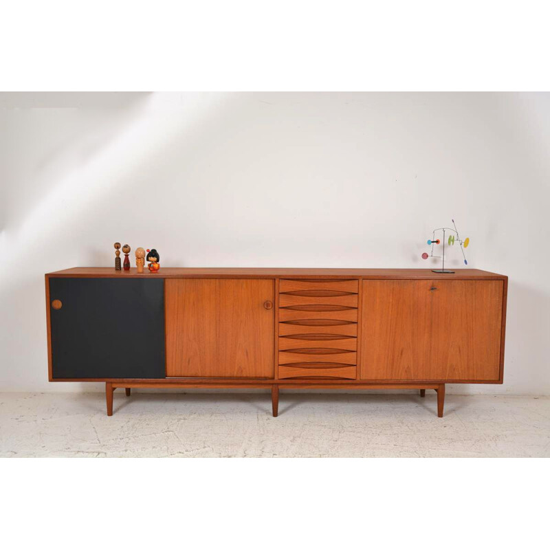 Vintage teak sideboard by Arne Vodder by Sibast Denmark 1950