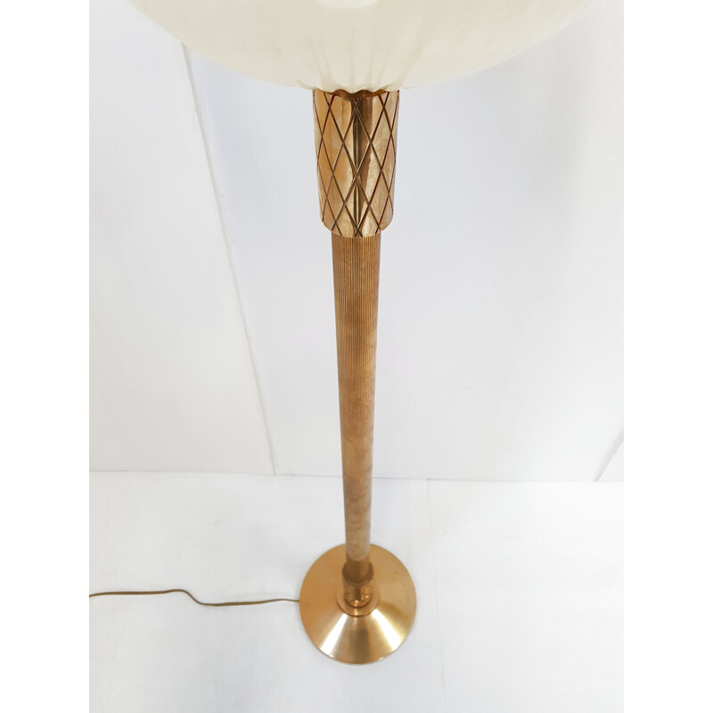 Vintage-Stehlampe aus Massivholz