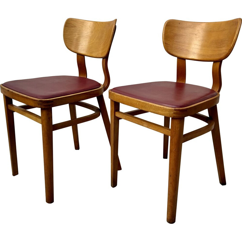 Vintage Pair of Kitchen Dining Chairs