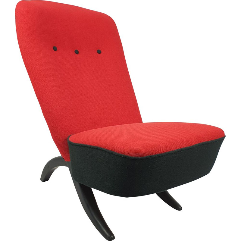 Vintage Congo moderne fauteuil van Theo Ruth voor Artifort 1950