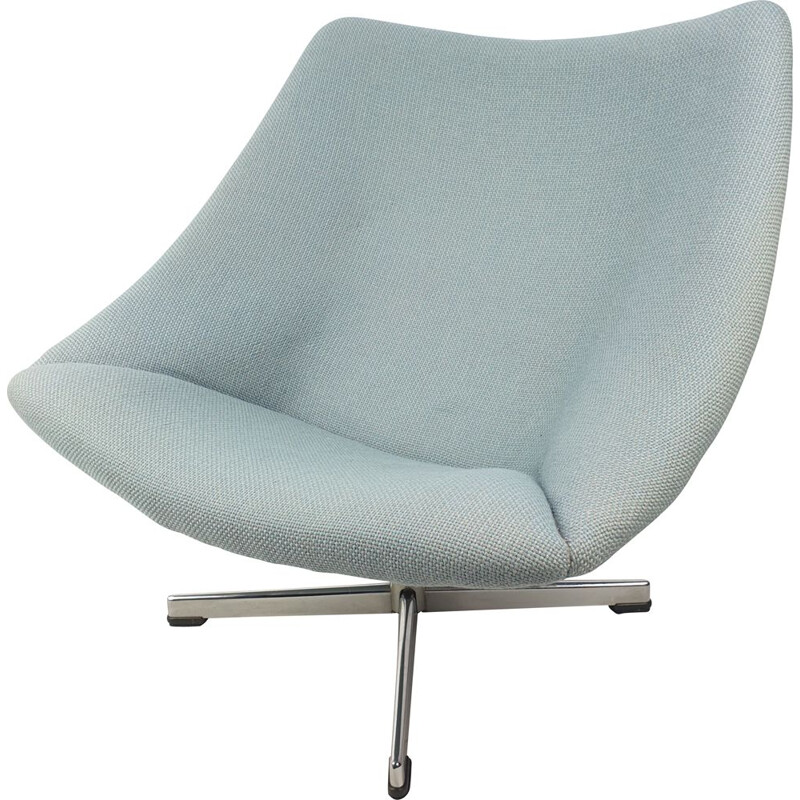 Vintage Oyster Chair with Cross Base by Pierre Paulin for Artifort 1965s