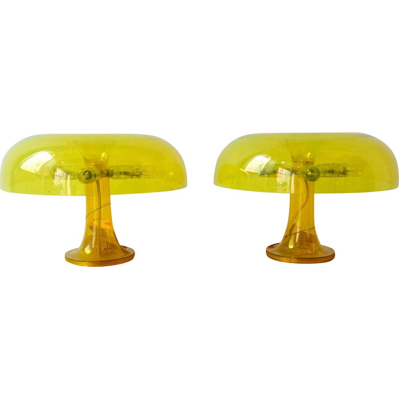 Pair of vintage Nessino Table Lamp by Giancarlo Mattioli for Artemide 1967s