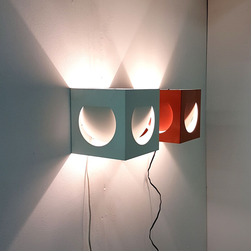 Vintage Modernist wall lamp by Shogo Suzuki for Stockmann Orno Finland 1960s