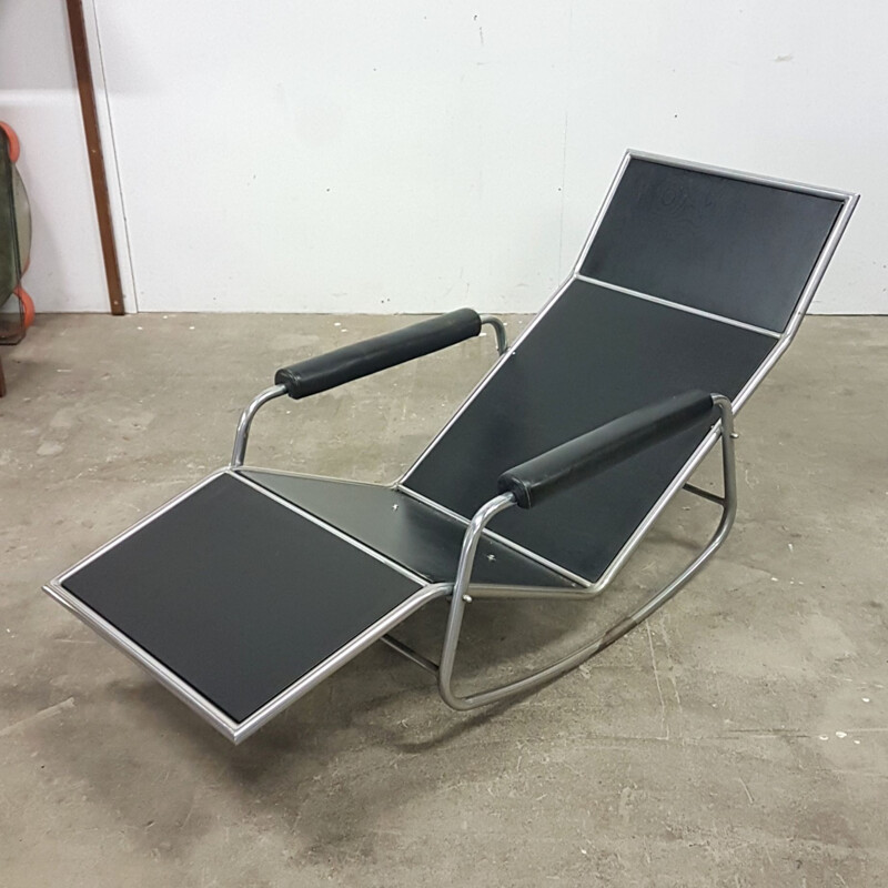 Vintage Gelderland rocking lounge chair Netherlands 1960s