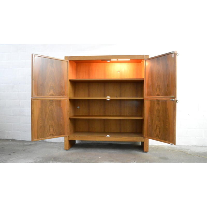 Dutch Van Den Berghe Pauvers cabinet in walnut - 1960s 