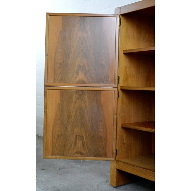 Dutch Van Den Berghe Pauvers cabinet in walnut - 1960s 