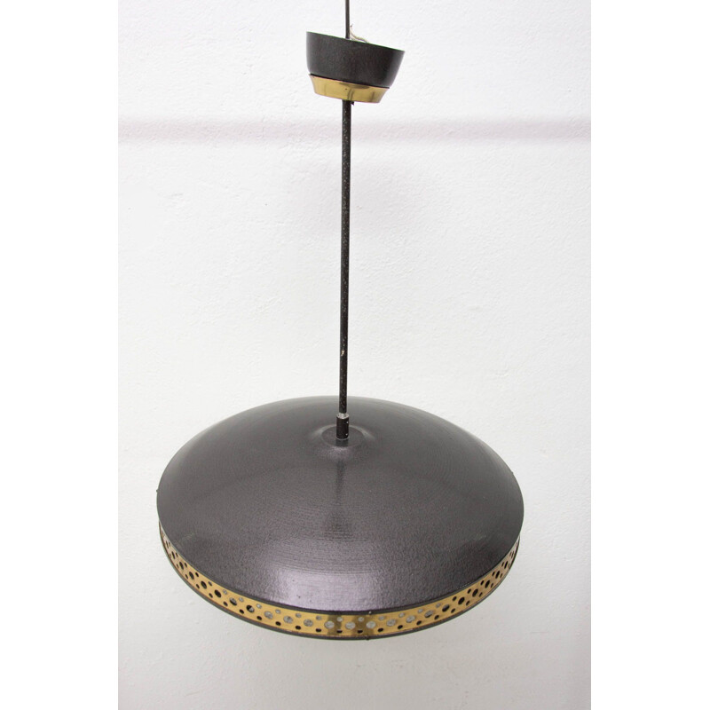 VIntage modernist space-age pendant lamp Czechoslovakia 1960s