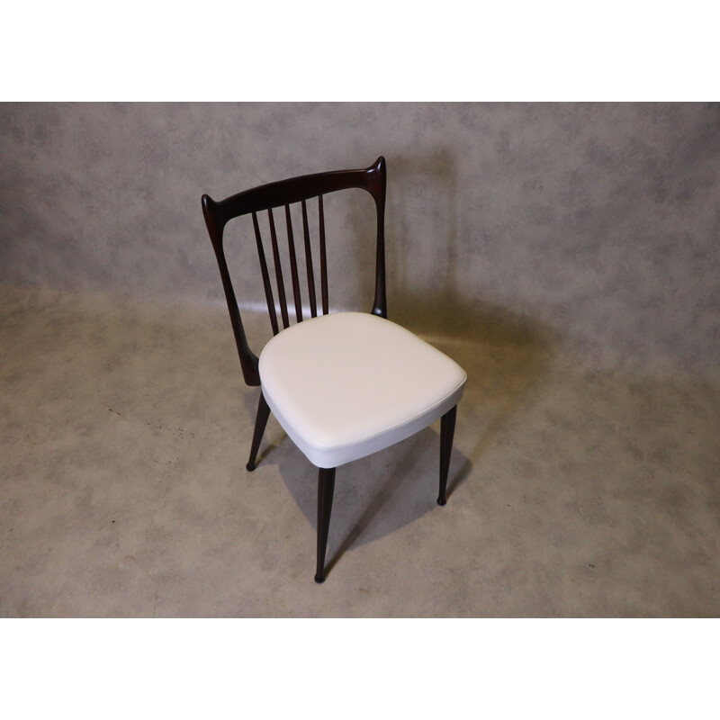 Set of 4 vintage chairs by Stevens 1950