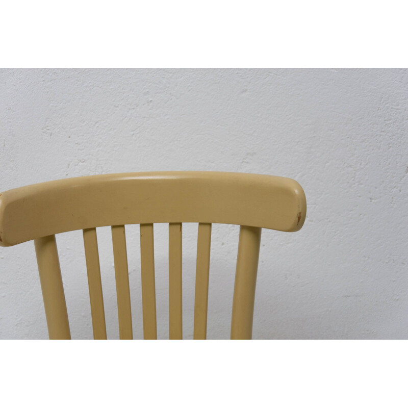 Vintage-Stuhl aus gebogenem Buchenholz von Thonet 1950